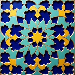 Registan geometric — Timurid tilework